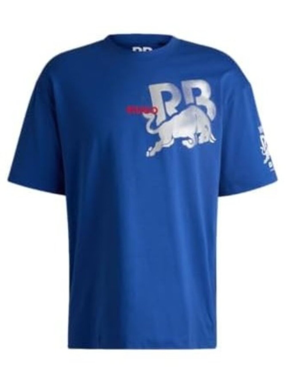 HUGO F1 2024 Racing Bulls Team Logo Oversized T-Shirt Cobalt Blue XS NWT